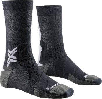 Cycling socks X-SOCKS Bike Perform Crew Opal Black/Arctic White - 2024