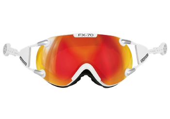 Goggles Casco FX70 Carbonic White Orange Mirror - 2024/25