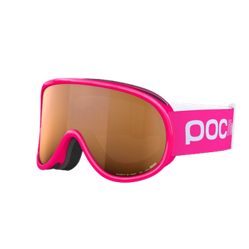 Goggles POC Pocito Retina Fluorescent Pink/Partly Sunny Light Orange - 2024/25