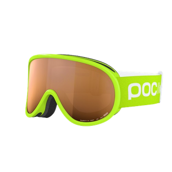 Goggles POC Pocito Retina Fluorescent Yellow/Green/Partly Sunny Light Orange - 2024/25