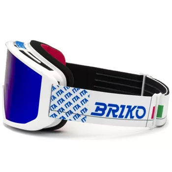 Googles Briko Frostbite Italia Matt White Science Blue - 2024/25