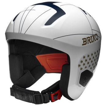 Helmet Briko Vulcano 2.0 France Shiny White Tangaroa Blue - 2024/25