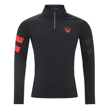 Hoodie ROSSIGNOL Classique Hero 1/2 Zip Black/Red - 2022/23