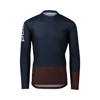 POC MTB Pure LS Jersey Turmaline Navy/Axinite Brown - 2022