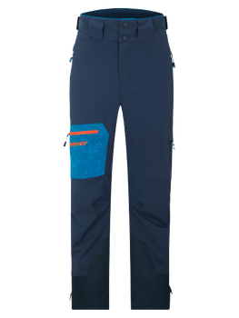 Ski pants Ziener Tewes Full-Zip Man Blue Foggy Print Dark Navy - 2024/25