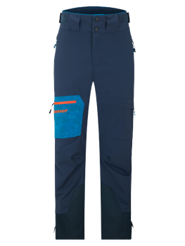 Ski pants Ziener Tewes Full-Zip Teamwear Lady Blue Foggy Print Dark Navy - 2024/25