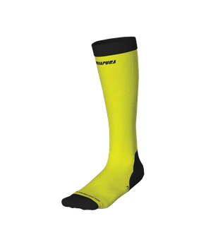 Ski socks Energiapura HP Silk Socks Fluo Yellow/Black - 2024/25