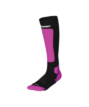 Ski socks Energiapura Heat Merino Socks Fluo Fuxia/Black - 2024/25