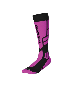 Ski socks Energiapura PRO Socks Fluo Fuxia/Black - 2024/25