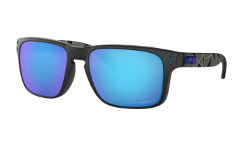 Sunglasses Oakley Holbrook Matte Black Prizmatic Prizm Sapphire Polarized