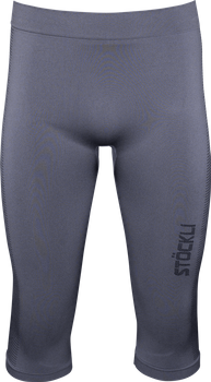 Thermal underwear Stoeckli Underwear Seamless 3/4 Pants Anthracite - 2024/25