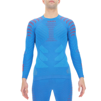 Thermal underwear UYN Man Resilyon UW Shirt LG SL Round Neck Blue/Red - 2024/25