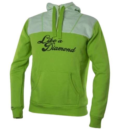 ENERGIAPURA Sweatshirt Svarte Like A Diamond Apple Green