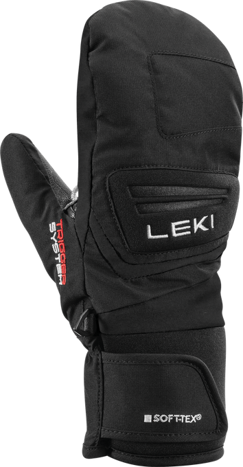 Gloves LEKI Griffin 3D Mitt Junior Black - 2024/25