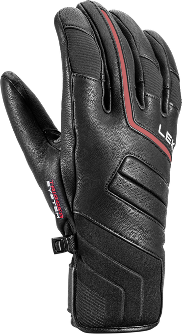 Gloves LEKI Phoenix 3D Black/Red - 2023/24