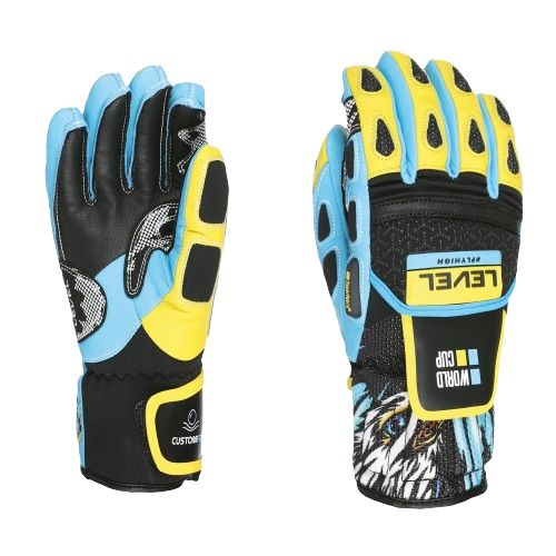 Gloves Level Worldcup JR CF Yellow/Blue 2024/25 