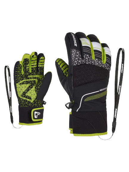 Gloves Ziener Lonzalo AS(R) Glove Junior Black lime - 2023/24