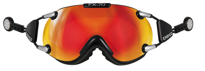 Goggles Casco FX70 Carbonic Black Orange Mirror - 2024/25