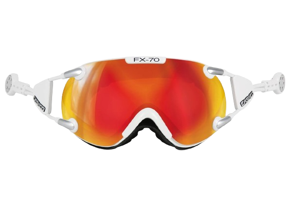 Goggles Casco FX70 Carbonic White Orange Mirror - 2024/25