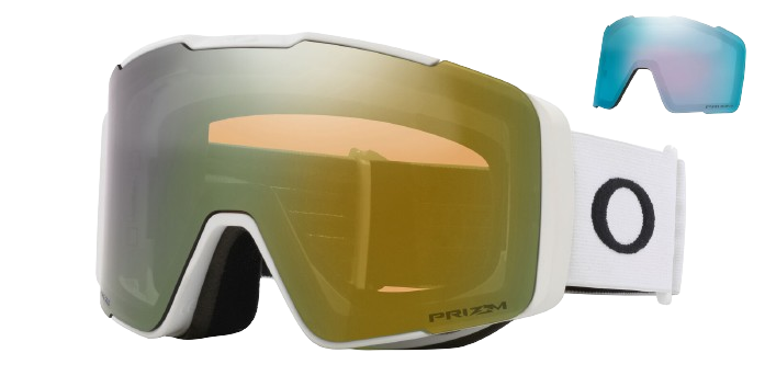 Goggles Oakley Line Miner Pro L Matte White Prizm Sage Gold + spare lenses Prizm Sapphi - 2024/25