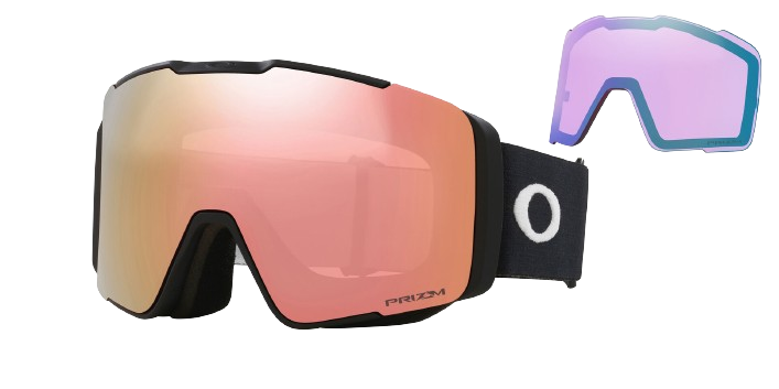 Goggles Oakley Line Miner Pro M Matte Black Prizm Rose Gold + spare lenses Prizm Iced - 2024/25