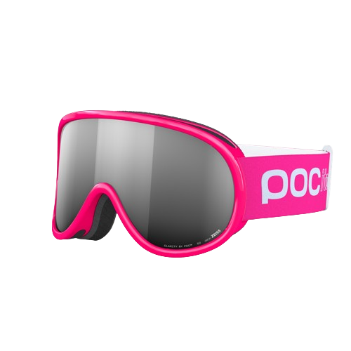 Goggles POC Pocito Retina Fluorescent Pink/Partly Sunny Silver - 2024/25