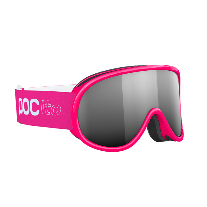 Goggles POC Pocito Retina Fluorescent Pink/Partly Sunny Silver - 2024/25