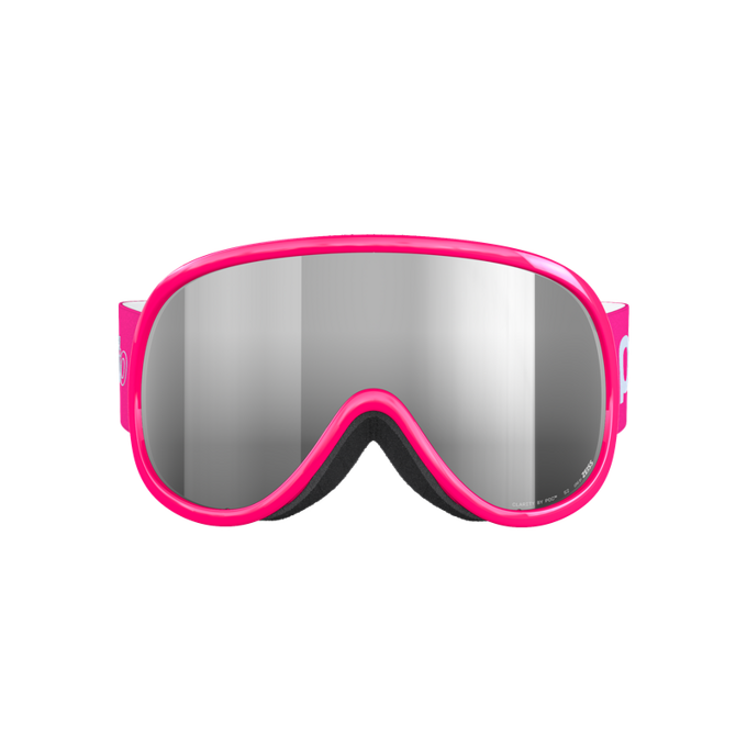 Goggles POC Pocito Retina Fluorescent Pink/Partly Sunny Silver - 2024/25