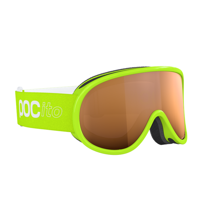 Goggles POC Pocito Retina Fluorescent Yellow/Green/Partly Sunny Light Orange - 2024/25