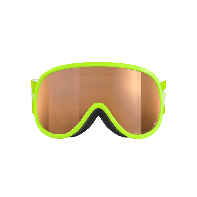 Goggles POC Pocito Retina Fluorescent Yellow/Green/Partly Sunny Light Orange - 2024/25