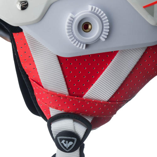 Helmet Rossignol Hero Slalom Impacts White + Chinguard - 2024/25