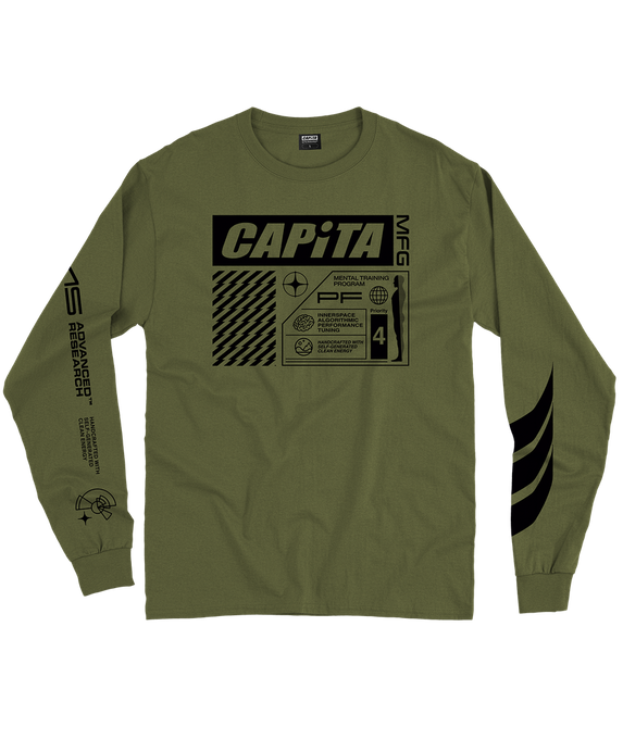 Long Sleeve Shirt Capita Mental Long Sleeve Tee Olive Drab - 2024/25