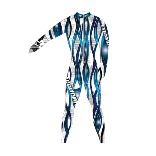 Race Suit ENERGIAPURA Wave Blue Junior (not-insulated, unpadded)