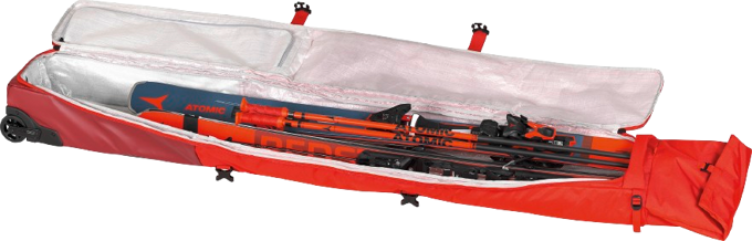 Ski Bag Atomic RS Double Ski Wheelie Red/Rio Red - 2024/25