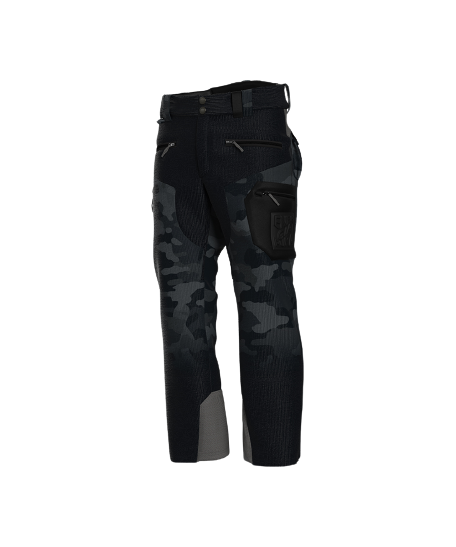 Ski Pants ENERGIAPURA Velvet Grong Printed Camouflage Dark Grey - 2023/24