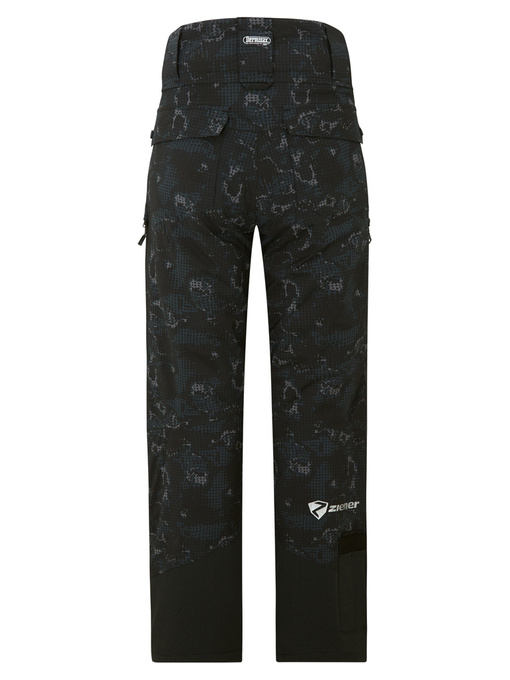 Ski pants Ziener RCE Coach Unisex Pants Black Foggy Print - 2024/25