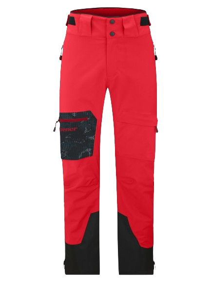 Ski pants Ziener Tewes Full-Zip Man Red Black Foggy - 2024/25