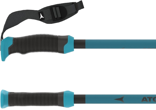 Ski poles Atomic Redster X Carbon SQS Teal Blue – 2024/25