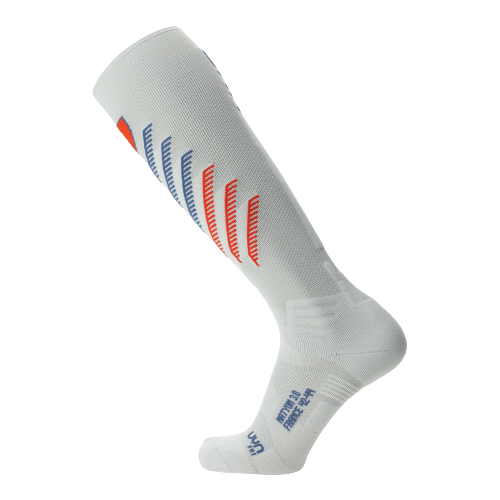 Ski socks UYN Natyon 3.0 France White 2024/25