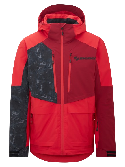 Skiing jacket Ziener Trivor Junior Padded Red Black Foggy - 2024/25