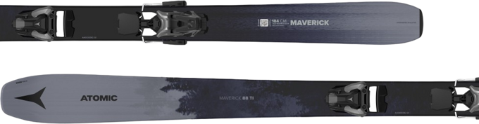 Skis Atomic Maverick 88 TI + Strive 14 GW Black/Gunmetal - 2024/25