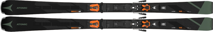 Skis Atomic Redster Q7 Revoshock C + MI 12 GW Black/Orange - 2024/25