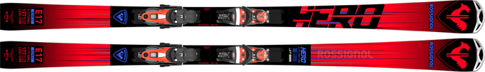 Skis Rossignol Hero Elite LT TI + Nx 12 Konect GW B80 Black Hot Red - 2023/24