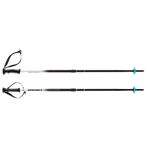 Skitouring poles HEAD Supershape Team Adjustable White/Black/Speed Blue - 2024/25