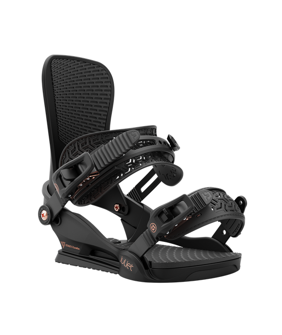 Snowboard Bindings Union Juliet Black - 2024/25