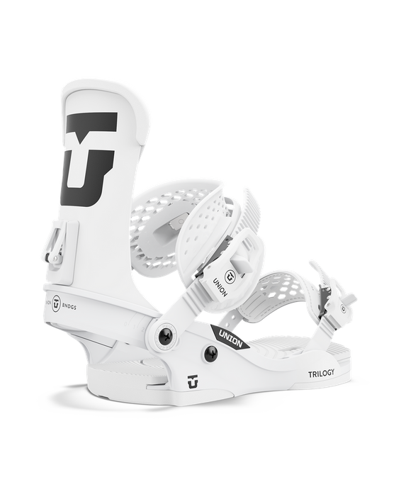 Snowboard Bindings Union Trilogy Classic White - 2024/25