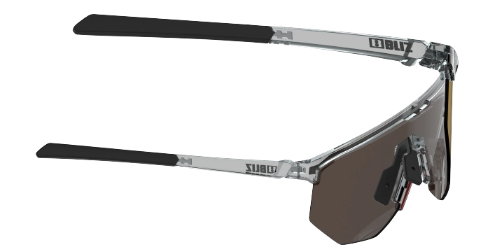 Sunglasses BLIZ Hero Transparent Dark Grey Frame/Brown with Red Multi Lenses