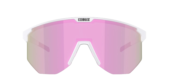 Sunglasses BLIZ Hero White Matt Frame/Brown with Pink Lenses