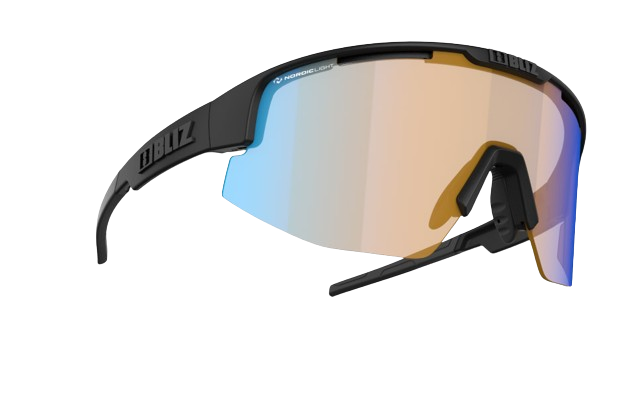 Sunglasses BLIZ Matrix Nano Nordic Light Matt Black/Coral Blue