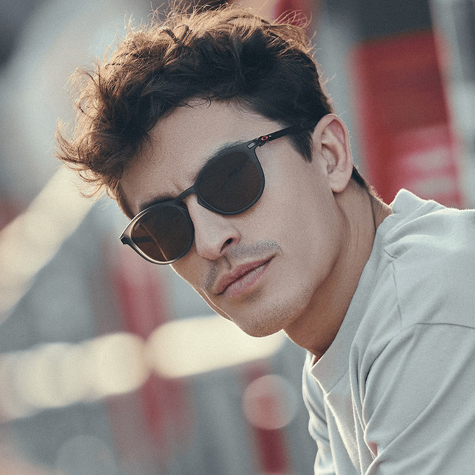 Sunglasses OAKLEY Pitchman R Marc Marquez Signature Series Prizm Tungsten Lenses / Matte Olive Ink Frame 